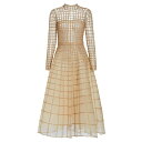 オスカー デ ラ レンタ レディース ワンピース トップス Crystal Grid Cocktail Dress crystal