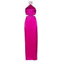 アマンダ アプリチャード レディース ワンピース トップス Akron Silk Cut-Out Maxi Dress dark hot pink silk