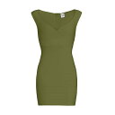 エルベ レジェ レディース ワンピース トップス Sweetheart Bandage Minidress olive