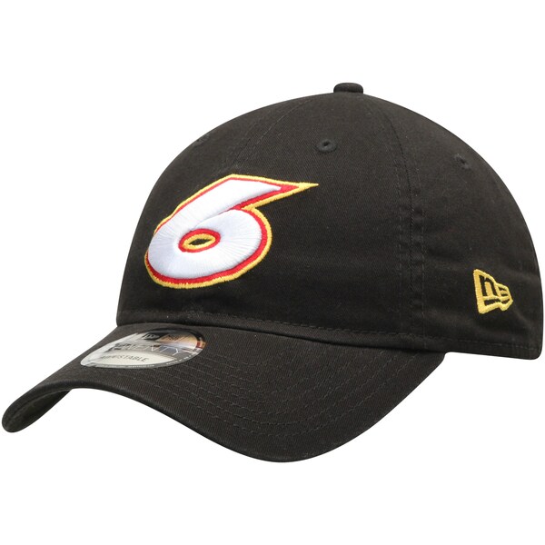 ニューエラ メンズ 帽子 アクセサリー Ryan Newman New Era #6 Enzyme Washed 9TWENTY Adjustable Hat Black