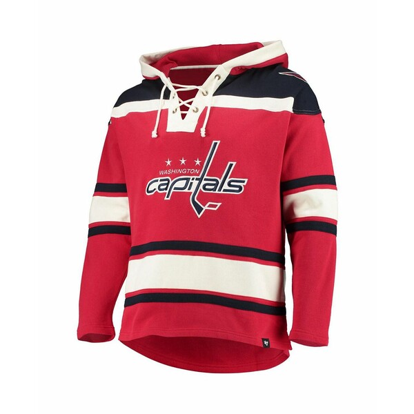 47ブランド メンズ パーカー・スウェットシャツ アウター Men's Red Washington Capitals Superior Lacer Pullover Hoodie Red
