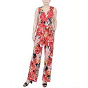 ニューヨークコレクション レディース カジュアルパンツ ボトムス Petite Sleeveless Belted Jumpsuit Tropical(4)