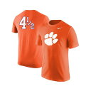 ナイキ メンズ シャツ トップス Men's Orange Clemson Tigers Disney+ 4 Player T-shirt Orange(4)