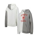 ゲームデイ レディース パーカー・スウェットシャツ アウター Women's Gray, White Georgia Bulldogs Split Pullov...
