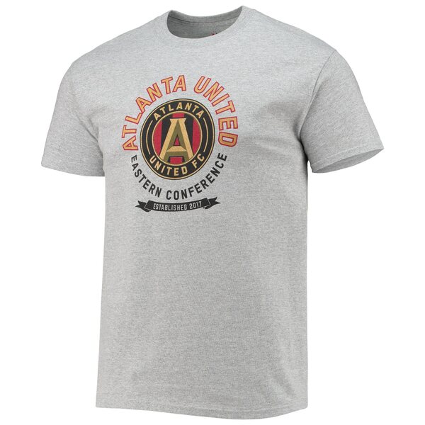 マジェスティック メンズ Tシャツ トップス Atlanta United FC Majestic Established TShirt Gray