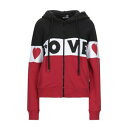【送料無料】 モスキーノ レディース パーカー・スウェットシャツ アウター Sweatshirts Black