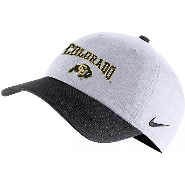 ナイキ レディース 帽子 アクセサリー Nike Men's Colorado Buffaloes White Campus Adjustable Hat -