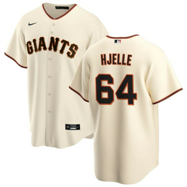 ナイキ メンズ ユニフォーム トップス San Francisco Giants Nike Home Replica Custom Jersey Cream