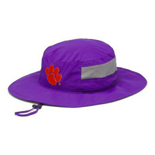 コロンビア メンズ 帽子 アクセサリー Clemson Tigers Columbia Bora Bora Booney II OmniShade Bucket Hat Purple