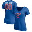 ファナティクス レディース Tシャツ トップス Chicago Cubs Fanatics Branded Women's Personalized Winning Streak Name & Number VNeck TShirt Royal