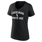 ファナティクス レディース Tシャツ トップス Chicago White Sox Fanatics Branded Women's Heart and Soul VNeck TShirt Black