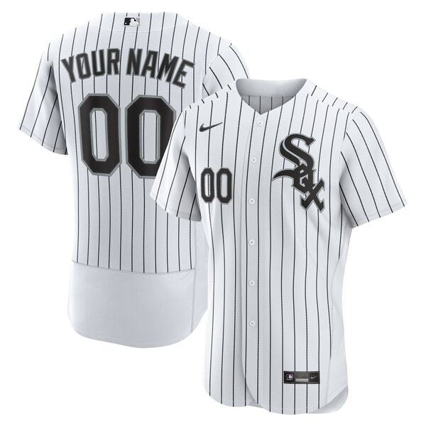 ナイキ メンズ ユニフォーム トップス Chicago White Sox Nike Home Authentic Custom Jersey White