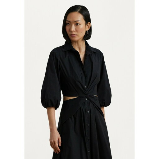 ラルフローレン レディース ワンピース トップス NALDA SILKY STRETCH COTTON - Shirt dress - black ラルフローレン レディース ワンピース トップス NALDA SILKY STRETCH COTTON - Shirt dress - black