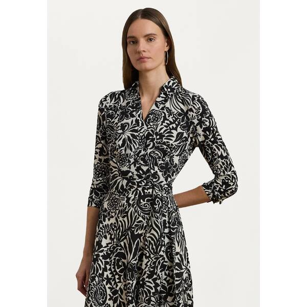 ラルフローレン レディース ワンピース トップス ROWELLA LONG SLEEVE DAY DRESS - Day dress - cream/black