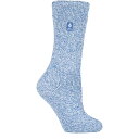 ヒートホルダーズ レディース 靴下 アンダーウェア Heat Holders Women's Primrose Twist Crew Socks Cream/Blue