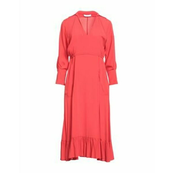【送料無料】 ビートライス レディース ワンピース トップス Midi dresses Red