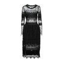 【送料無料】 エルマンノ シェルヴィーノ レディース ワンピース トップス Midi dresses Black