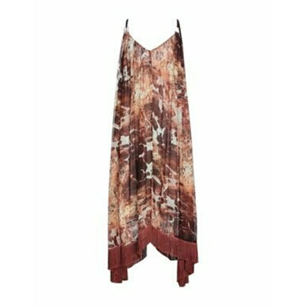【送料無料】 クローディ レディース ワンピース トップス Midi dresses Red