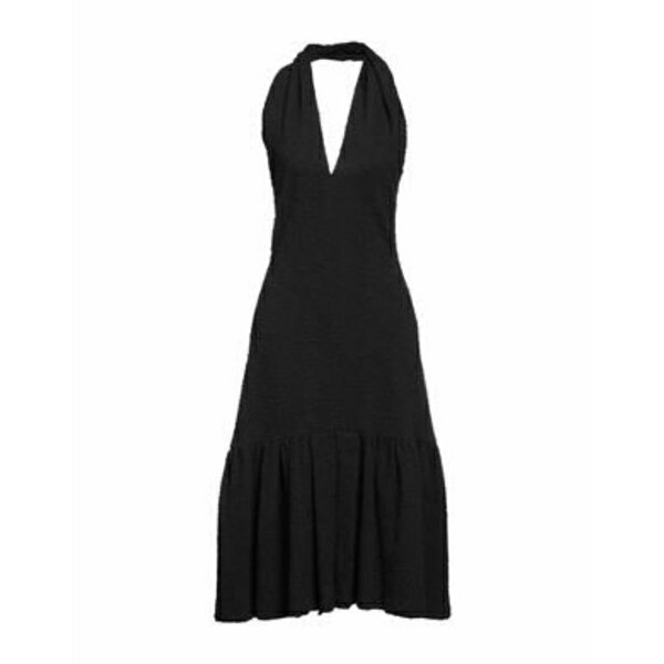 【送料無料】 エムエスジイエム レディース ワンピース トップス Midi dresses Black