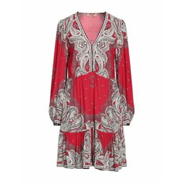 【送料無料】 ツインセット レディース ワンピース トップス Mini dresses Red