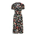 【送料無料】 エルマンノ シェルヴィーノ レディース ワンピース トップス Midi dresses Black