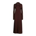 【送料無料】 ジル・サンダー レディース ワンピース トップス Maxi dresses Brown