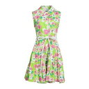 【送料無料】 ヴェルナ レディース ワンピース トップス Mini dresses Green