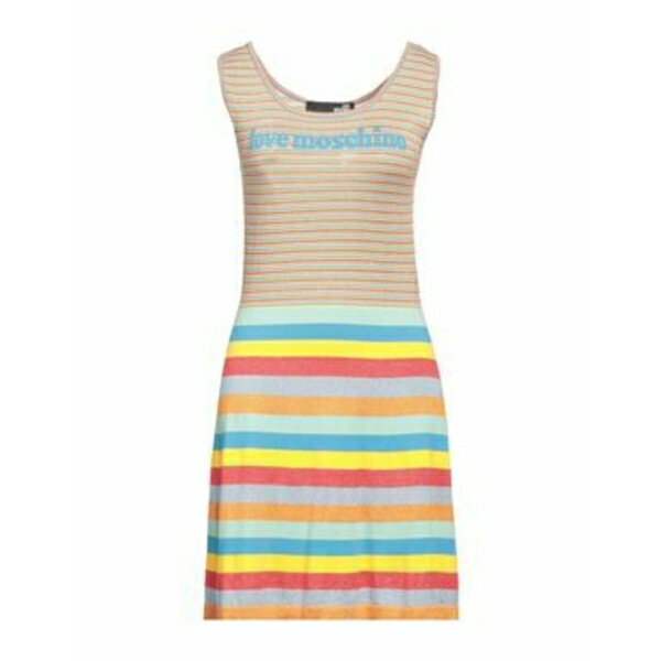 【送料無料】 モスキーノ レディース ワンピース トップス Mini dresses Yellow