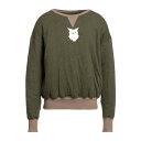 MAISON MARGIELA マルタンマルジェラ パーカー・スウェットシャツ アウター メンズ Sweatshirts Military green