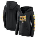 ファナティクス レディース パーカー スウェットシャツ アウター Los Angeles Rams Fanatics Branded Women 039 s Super Bowl LVI Champions Hometown Audible Pullover Hoodie Black