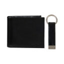 JoNC Y z ANZT[ Men's RFID Passcase Wallet & Key Fob Set Black