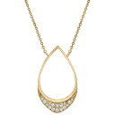 bvh Y lbNXE`[J[ ANZT[ Diamond Teardrop Pendant Necklace (1/10 ct. t.w.) in 14k Gold, 17