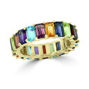 GtB[ RNV Y O ANZT[ EFFY&reg; Multi-Gemstone Emerald-Cut Band (7-1/2 ct. t.w.) in 14k Gold Multi