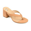 ジャーニーコレクション レディース パンプス シューズ Women 039 s Alika Block Heel Sandals Tan