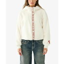 トゥルーレリジョン レディース パーカー スウェットシャツ アウター Women 039 s Chenille Full Length Hoodie Winter White