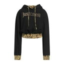 【送料無料】 ロベルトカヴァリ レディース パーカー・スウェットシャツ アウター Sweatshirts Black
