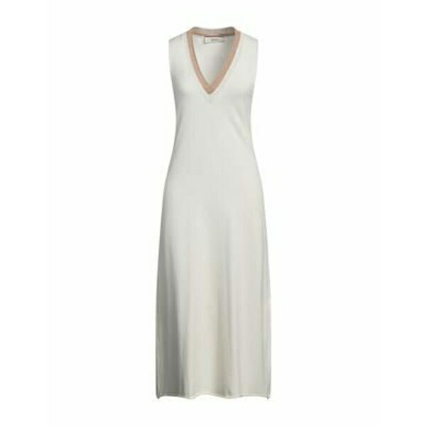 【送料無料】 エーケプ レディース ワンピース トップス Midi dresses White