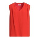 【送料無料】 ランバン レディース Tシャツ トップス Tops Red