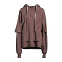 【送料無料】 リックオウエンス レディース パーカー・スウェットシャツ アウター Sweatshirts Purple