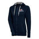 アンティグア レディース パーカー・スウェットシャツ アウター Somerset Patriots Antigua Women's Victory FullZip Hoodie Navy