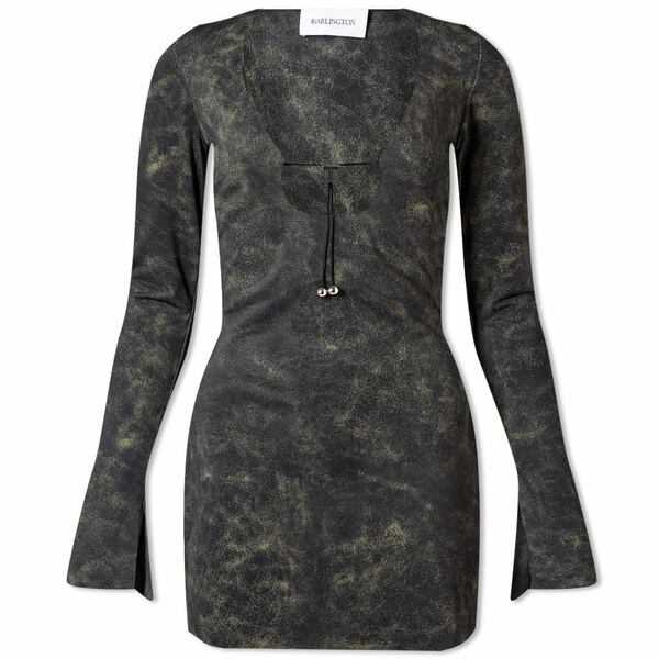 シックスティーン・アーリントン レディース ワンピース トップス 16Arlington Solaria Mini Dress Sand & Cracked Black Printのサムネイル