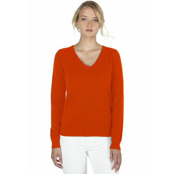 ジェニー リウ レディース ニット&セーター アウター Women's 100% Pure Cashmere Long Sleeve Pullove..