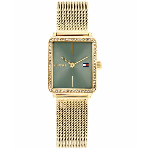 ȥߡ ҥե ǥ ֥쥹åȡХ󥰥롦󥯥å ꡼ Women's Quartz Gold-Tone Stainless Steel Bracelet Watch, 21.3mm Gold