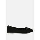 ロンンドンラグ レディース サンダル シューズ ammie solid casual ballet flats Black