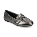 ジャーニーコレクション レディース スリッポン・ローファー シューズ Women's Marci Slip On Flats Crinkle Pewter