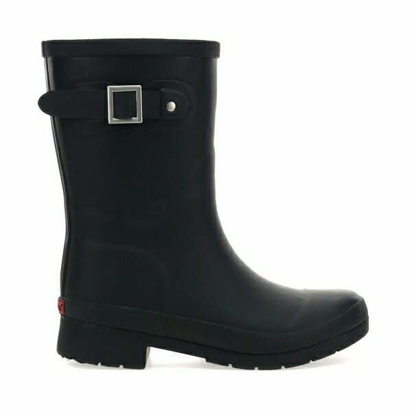 チョーカ レディース ブーツ シューズ Womens Delridge Faux Fur Mid Rain Boot Black