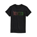 エアウェーブス メンズ シャツ トップス Men's Wicked Colorful Logo Short Sleeve Tee Black