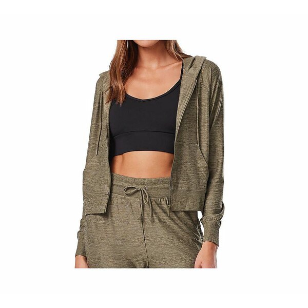 タヴィ レディース ジャケット＆ブルゾン アウター Women's SoftTec Zip Hoodie Olive space dye