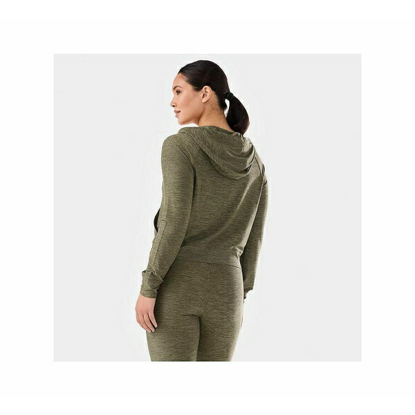 タヴィ レディース ジャケット＆ブルゾン アウター Women's SoftTec Zip Hoodie Olive space dye
