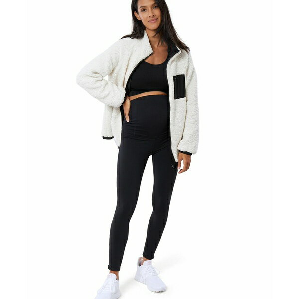 イングリッド アンド イザベル レディース ジャケット＆ブルゾン アウター Women's Maternity Cozy Reversible Sherpa Jacket Natural/Black